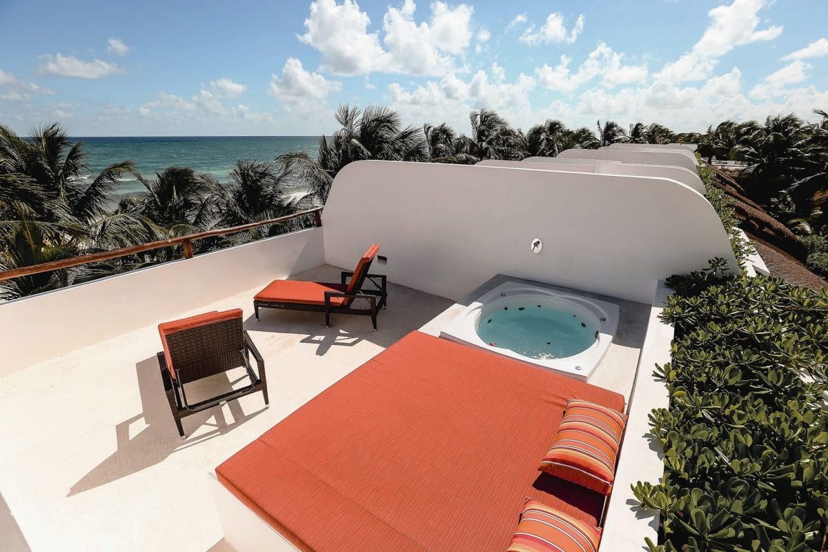 Rooftop room private terrace at The Beach Tulum Hotel