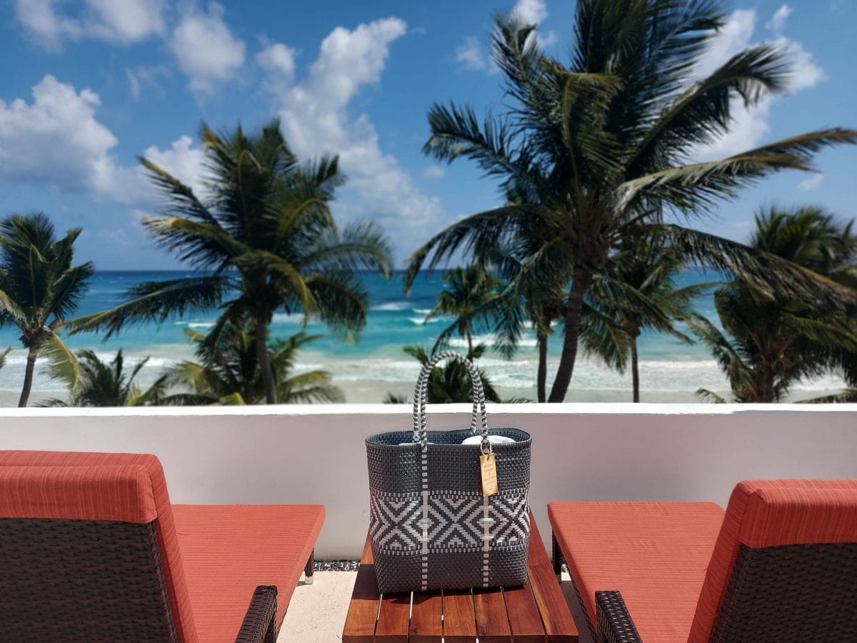 Private Rooftop terrace view at the Beach Tulum Hotel