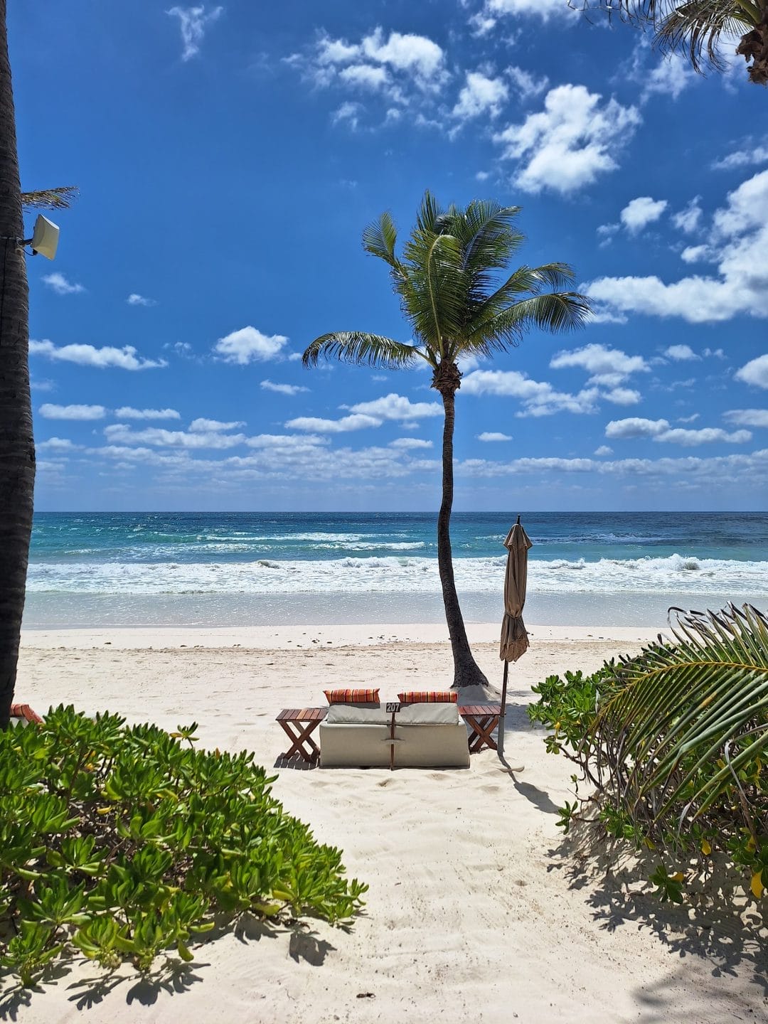 The Beach Tulum private beach bed