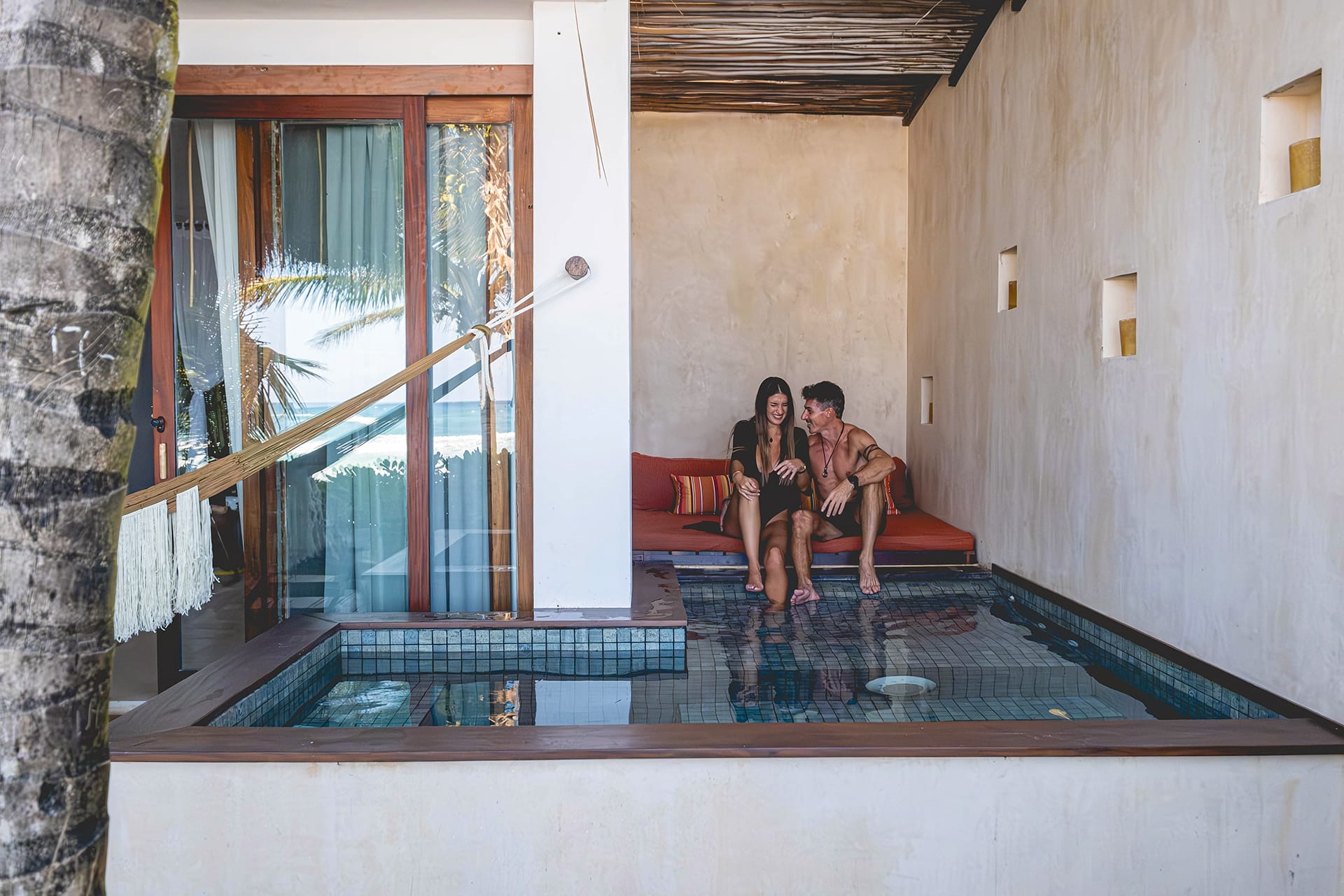 Beachfront plunge pool at The Beach Tulum Hotel