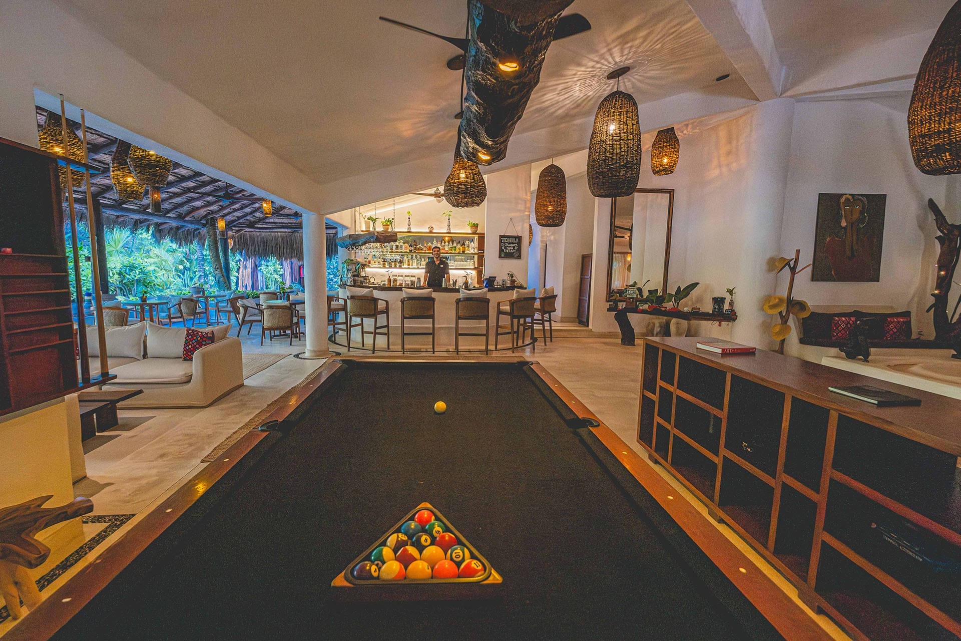 Pool table at The Beach Tulum Hotel