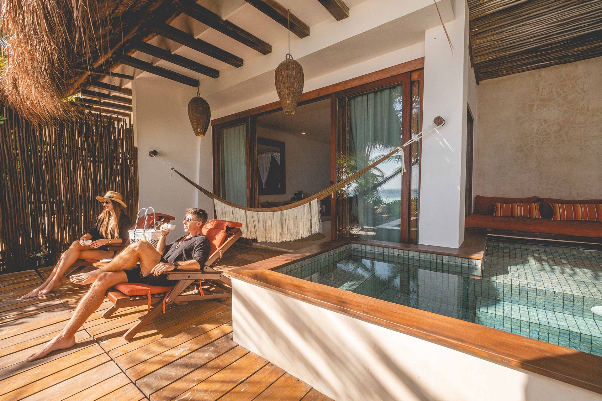 Junior suite deck at The Beach Tulum Hotel