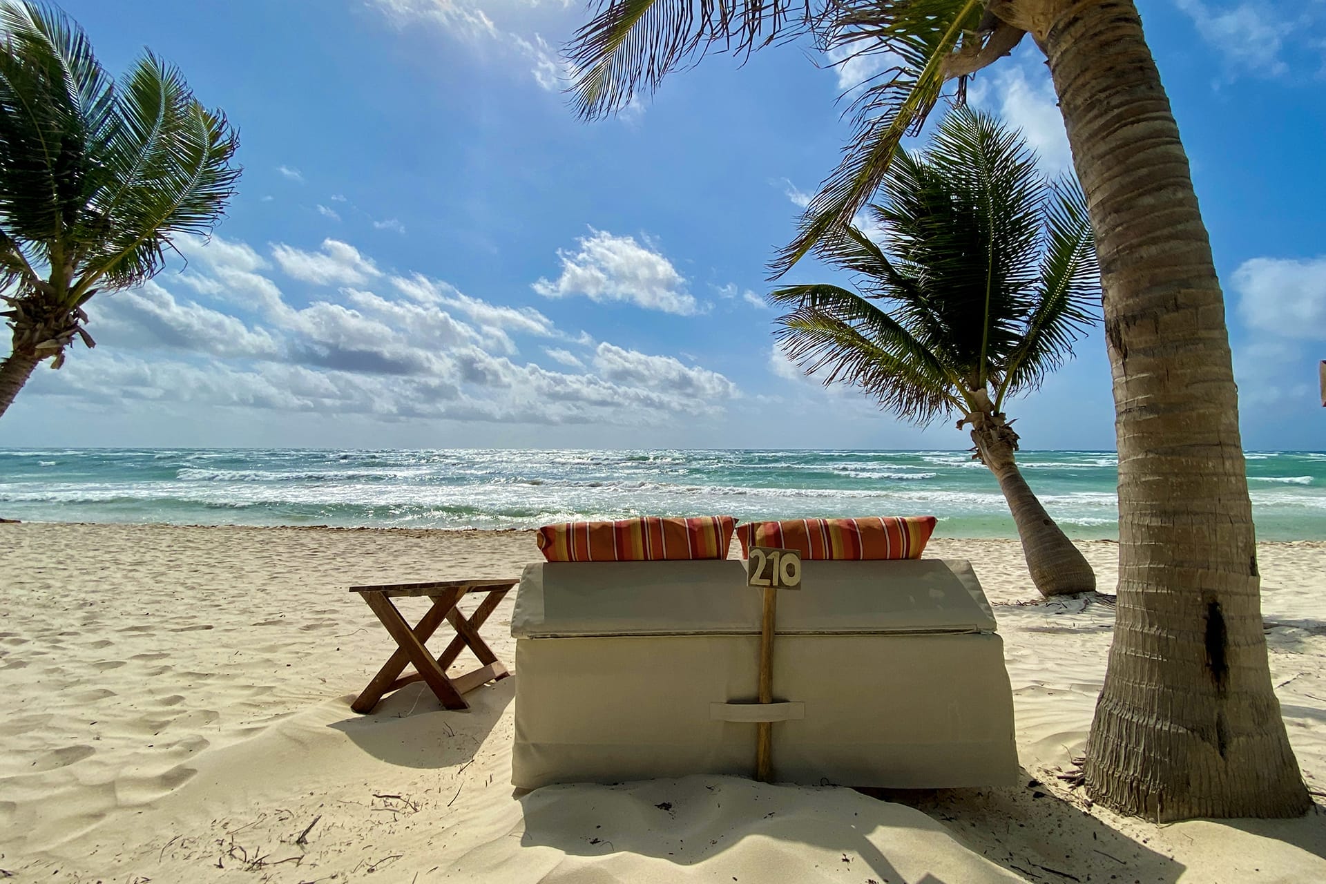 Amenities Private beach beds at The Beach Tulum Hotel